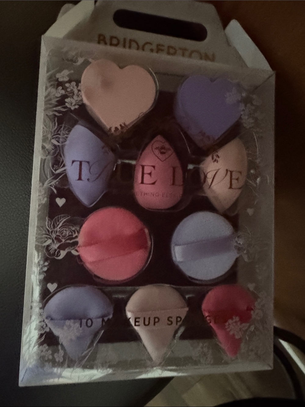Heart & Teardrop Makeup Sponge Set — Pink & Lavender